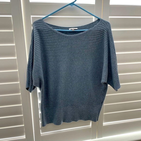 Pretty Blue Ribbed Sweater - Picture 1 of 4